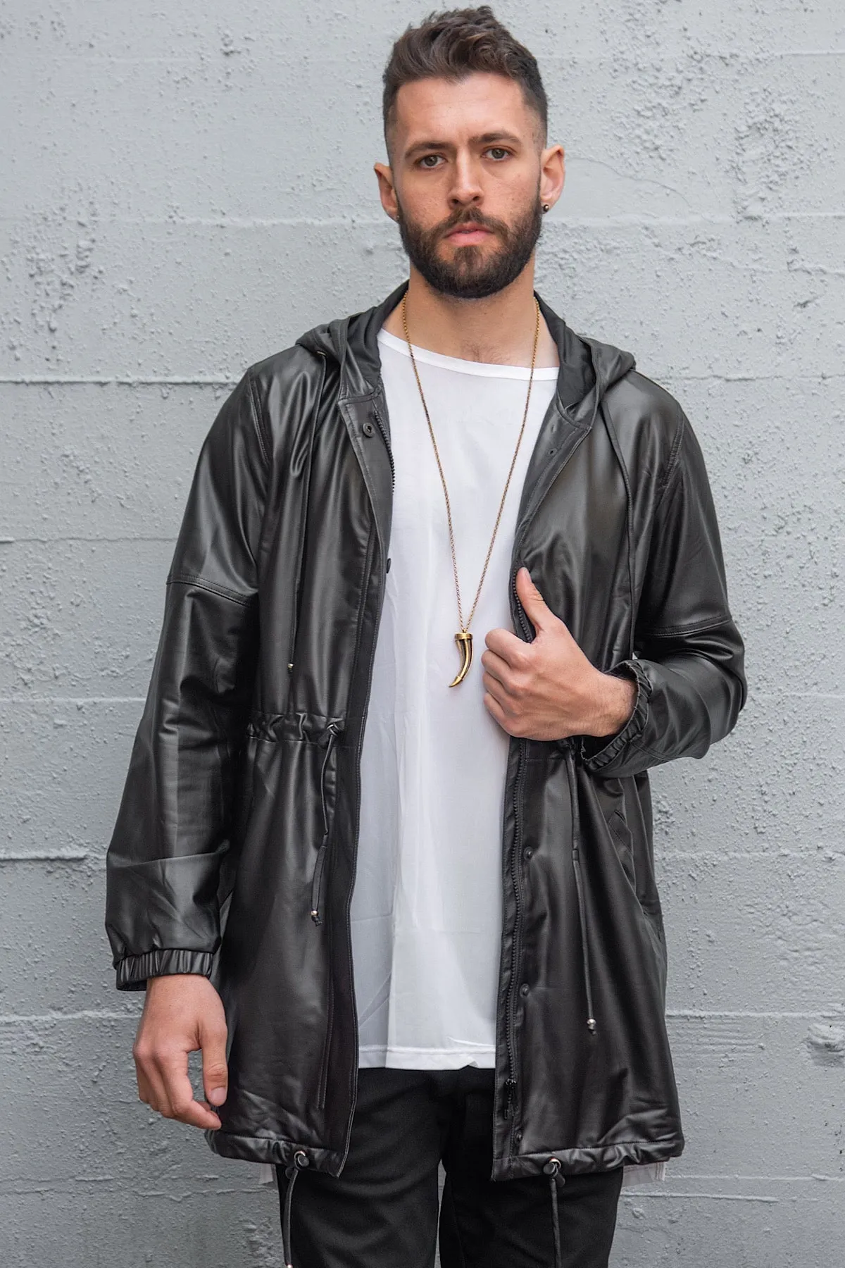 5D x Stellar Dust Dark Matter Parka - faux leather