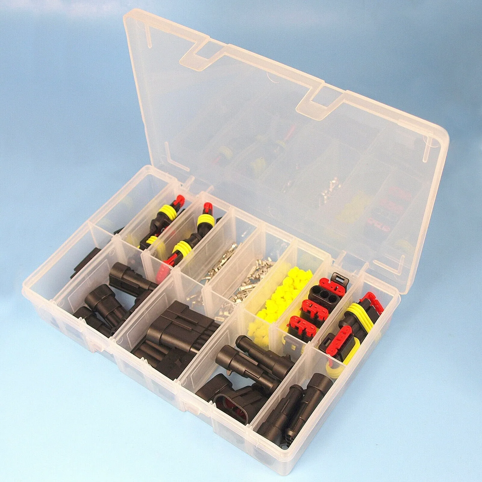 708/408/382/352/240/296/194/15pcs 1-6Pins HID Waterproof Connectors Car Marine Seal Electrical Wire Connector Plug Truck Harness