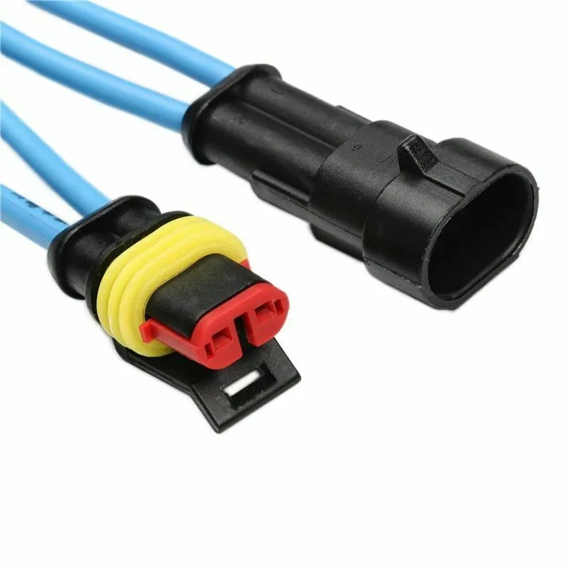 708/408/382/352/240/296/194/15pcs 1-6Pins HID Waterproof Connectors Car Marine Seal Electrical Wire Connector Plug Truck Harness