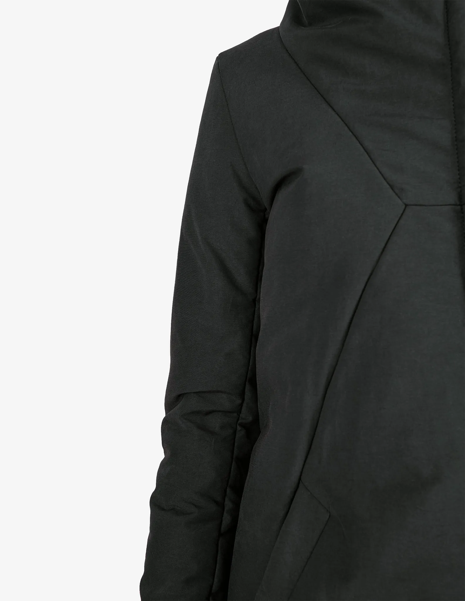 Asymmetric Hooded Parka