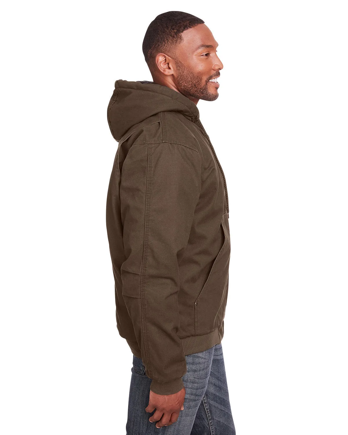 Berne Men's Highland Washed Cotton Duck Hooded Jacket