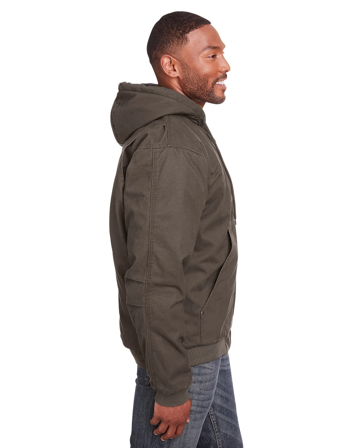 Berne Men's Highland Washed Cotton Duck Hooded Jacket
