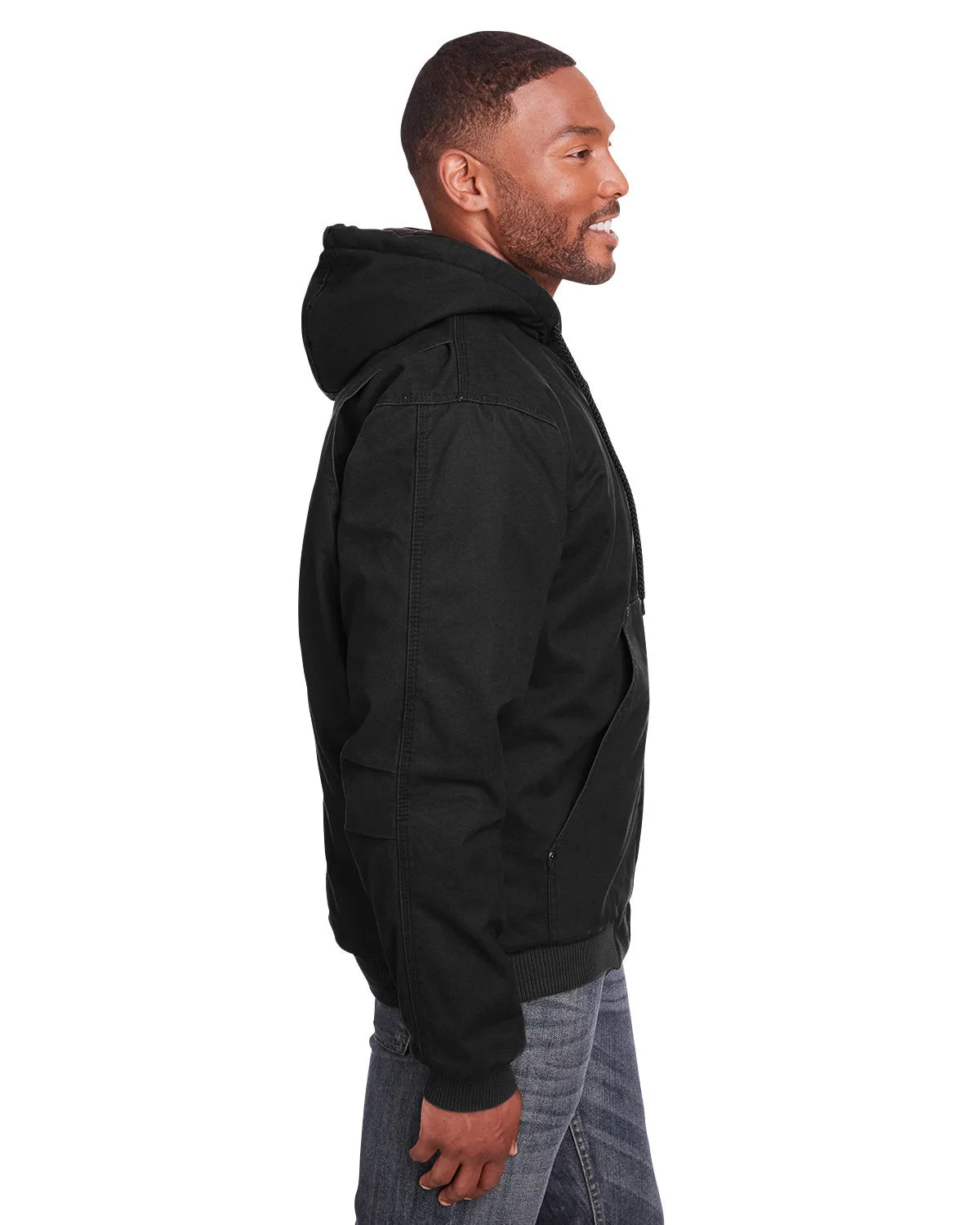 Berne Men's Highland Washed Cotton Duck Hooded Jacket