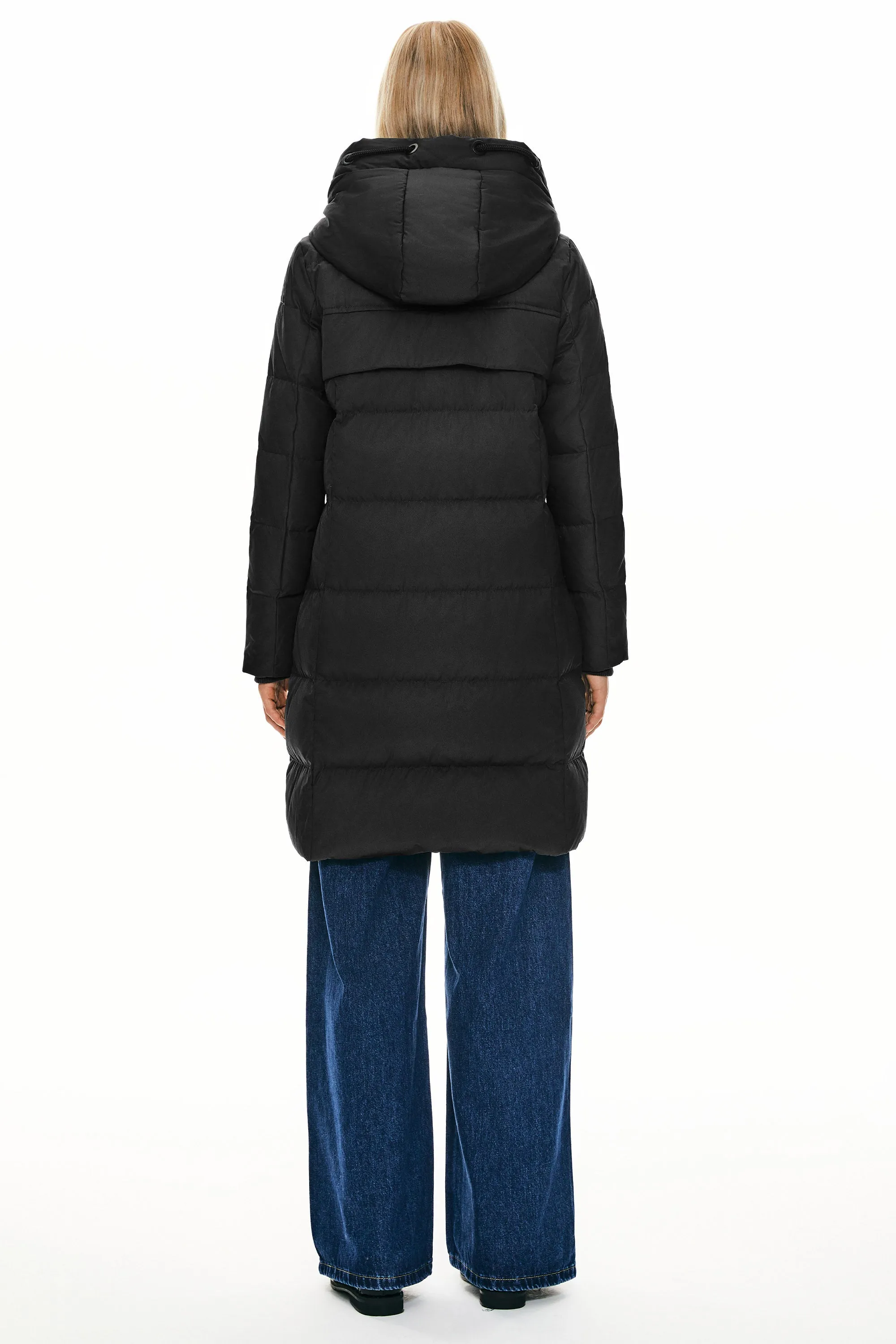 Long Thickened Hooded Down Jacket