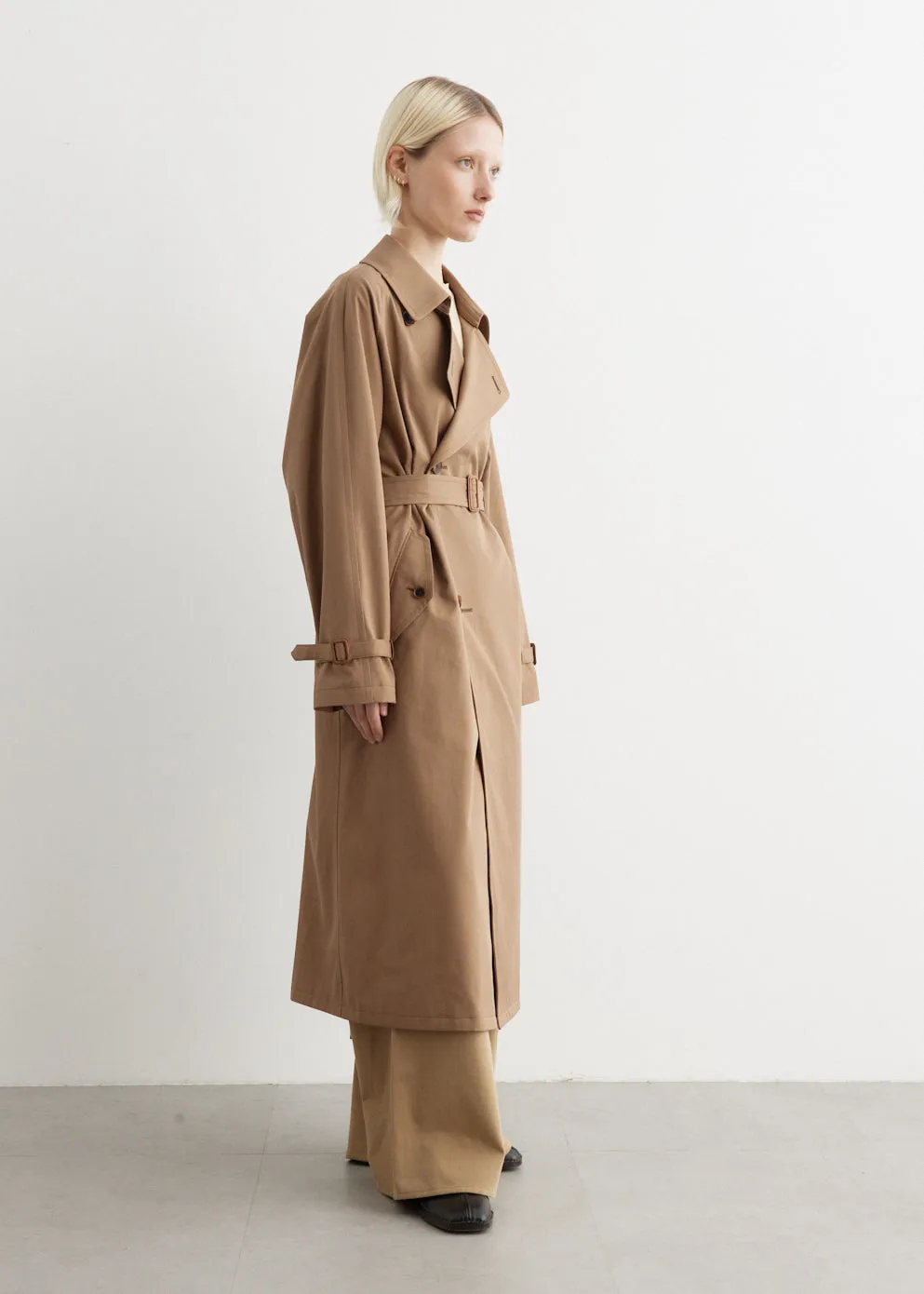 Washed Finx Cambray Trench Coat